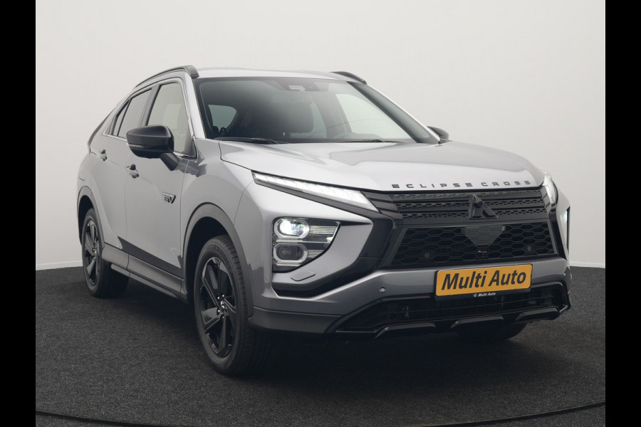 Mitsubishi Eclipse Cross 2.4 Black Edition Plug In Hybrid 188pk Dealer O.H. PHEV | Trekhaak Afn. | Adaptive Cruise | 360 Camera | Alcantara Sportstoelen & Stuur Verwarmd | Keyless | Navi Via TomTom | Blis | Apple Carplay | DAB |