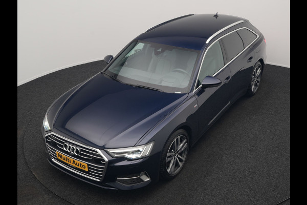 Audi A6 Avant 50 TFSI e quattro S Line Plug In Hybrid 300pk Dealer O.H. PHEV | Trekhaak Af Fabriek | Adaptive Cruise | Head Up | 360 Camera | Alcantara Sportstoelen Verwarmd | Stuur Verwarmd | Apple Carplay | Navigatie | Virtual | DAB |