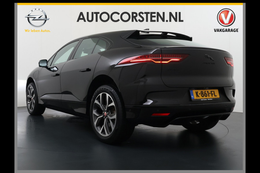 Jaguar I-PACE EV320pk SE 90kWh 3Fase ! Soh 90.5% AWD Leer Meridian™ Hifi Memory Navi Ecc 3D-Surround Camera Adaptive Cruise Business Pack Apple Carplay Android Auto Forward Vieuw+Detection+Guidance Stuur-verwarming Led Origineel Nederlandse Auto Nieuwprijs € 73.000,- Deze kan thuis wél met 11kw/uur laden