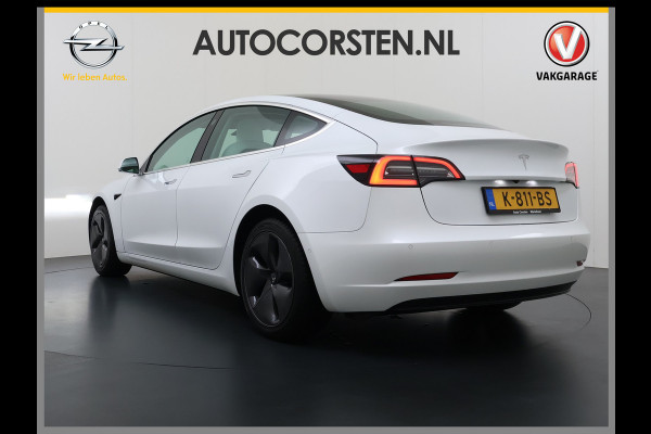 Tesla Model 3 RWD SR plus 325PK LFP SOH 91% Accu Ivory Lmv 18" AutoPilot Leder Panoramadak Adaptive-Cruise Camera's Elektr.-Stuur+Stoelen+Spie Navi LED DAB Voorverwarmen Keyless One-Pedal-Drive 1e Eigenaar Origineel Nederlandse Auto