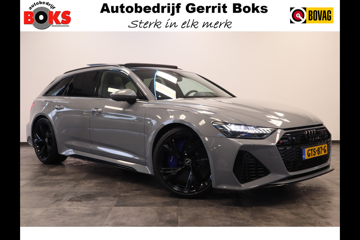 Audi A6 Avant RS 6 TFSI Quattro Keramisch Leder Panoramadak 4WS Nardo B&O!