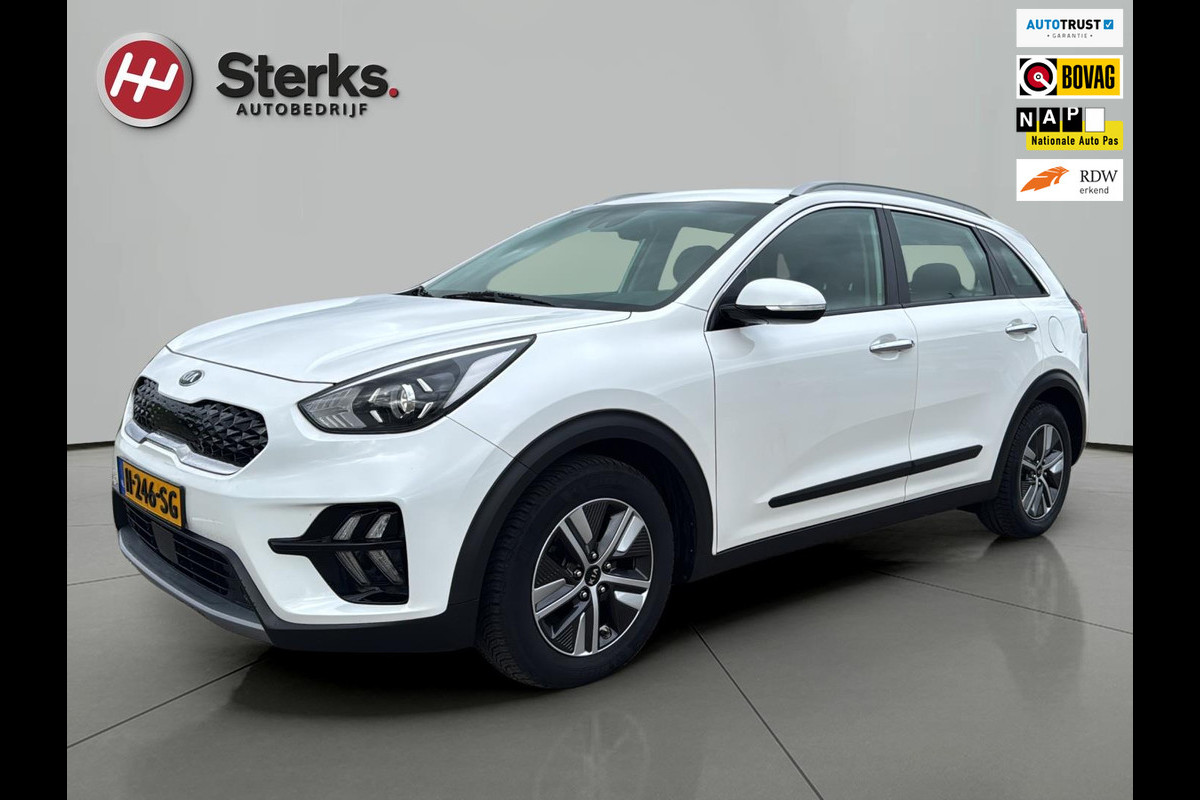 Kia Niro 1.6 GDi Hybrid DynamicLine HYBRID AUTOMAAT HALF LEDER CARPLAY/ANDROID AUTO PARKEERSENSOREN