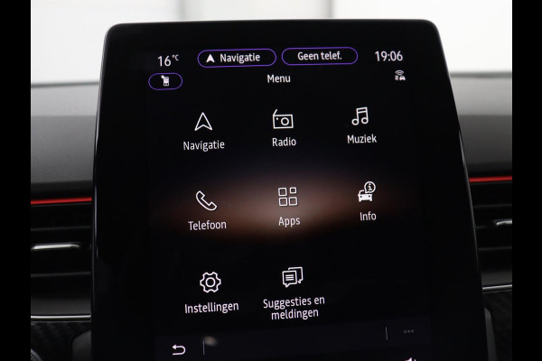 Renault Arkana 1.6 E-Tech Hybrid 145 R.S. Line | Panoramadak | Leder/Alcantara | Trekhaak | Stoelverwarming | Adaptive cruise | Camera | Carplay | Keyless | Park Assist | Full LED | Navigatie