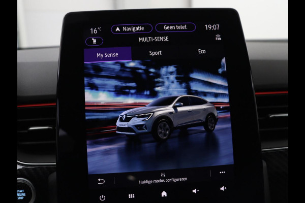 Renault Arkana 1.6 E-Tech Hybrid 145 R.S. Line | Panoramadak | Leder/Alcantara | Trekhaak | Stoelverwarming | Adaptive cruise | Camera | Carplay | Keyless | Park Assist | Full LED | Navigatie