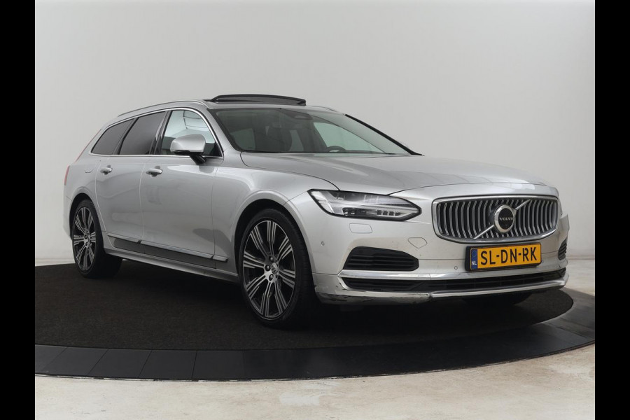 Volvo V90 2.0 T6 Plug In AWD Inscription | Panoramadak | Head-Up | Leder | Harman/Kardon | 20'' | 360 Camera | Stoelverwarming | Keyless | Carplay | Full LED | Stuurverwarming | PHEV