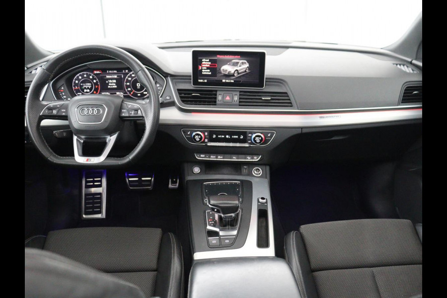 Audi Q5 2.0 TFSI S line | Panoramadak | Stoelverwarming | Virtual Cockpit | Camera | Carplay | Keyless | Side Assist | Full LED | Navigatie | Half leder | Sportstoelen | Parkeerhulp | Cruise control