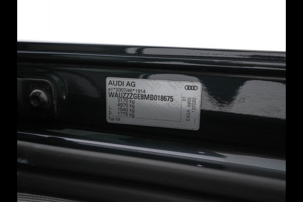 Audi e-tron 55 Quattro Business edition Plus 95 kWh (3-Fase11 kW) {SOH-88%} (INCL-BTW) *HEATPUMP | PANO | LEATHER | ADAPTIVE-CRUISE | FULL-LED | DIGI-COCKPIT | KEYLESS | MEMORY-PACK | CAMERA | NAVI-FULLMAP | SHIFTPADDLES | DAB+ | COMFORTSEATS | 20''ALU*