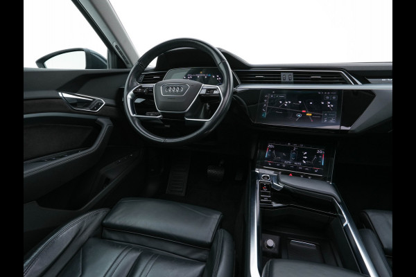Audi e-tron 55 Quattro Business edition Plus 95 kWh (3-Fase11 kW) {SOH-88%} (INCL-BTW) *HEATPUMP | PANO | LEATHER | ADAPTIVE-CRUISE | FULL-LED | DIGI-COCKPIT | KEYLESS | MEMORY-PACK | CAMERA | NAVI-FULLMAP | SHIFTPADDLES | DAB+ | COMFORTSEATS | 20''ALU*