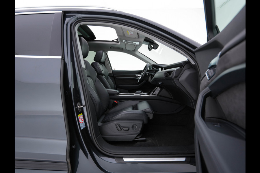 Audi e-tron 55 Quattro Business edition Plus 95 kWh (3-Fase11 kW) {SOH-88%} (INCL-BTW) *HEATPUMP | PANO | LEATHER | ADAPTIVE-CRUISE | FULL-LED | DIGI-COCKPIT | KEYLESS | MEMORY-PACK | CAMERA | NAVI-FULLMAP | SHIFTPADDLES | DAB+ | COMFORTSEATS | 20''ALU*