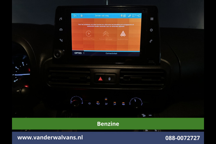 Citroën Berlingo 1.2 PureTech 131pk Automaat Benzine L1H1 Euro6 Airco | 3-Zits | Navigatie | Camera | Apple carplay android auto, cruisecontrol, parkeersensoren, bijrijdersbank