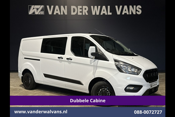 Ford Transit Custom 2.0 TDCI 131pk L2H1 Dubbele Cabine Euro6 inrichting Airco | 6-Zits | Navigatie | LED | Apple Carplay | Cruisecontrol Android Auto, Parkeersensoren, Achterklep, 2800kg trekvermogen