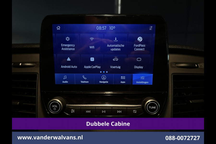 Ford Transit Custom 2.0 TDCI 131pk L2H1 Dubbele Cabine Euro6 inrichting Airco | 6-Zits | Navigatie | LED | Apple Carplay | Cruisecontrol Android Auto, Parkeersensoren, Achterklep, 2800kg trekvermogen