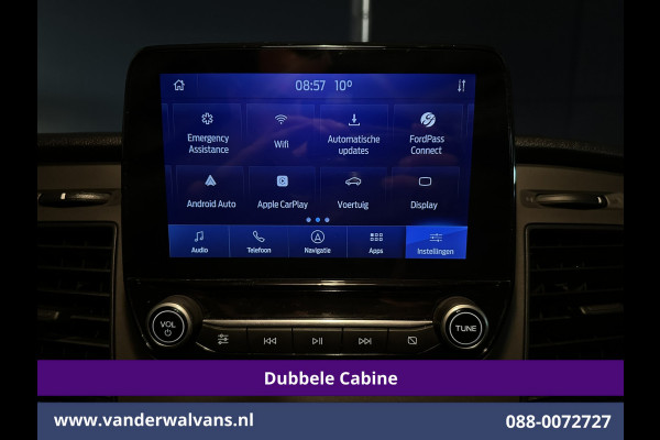 Ford Transit Custom 2.0 TDCI 131pk L2H1 Dubbele Cabine Euro6 inrichting Airco | 6-Zits | Navigatie | LED | Apple Carplay | Cruisecontrol Android Auto, Parkeersensoren, Achterklep, 2800kg trekvermogen