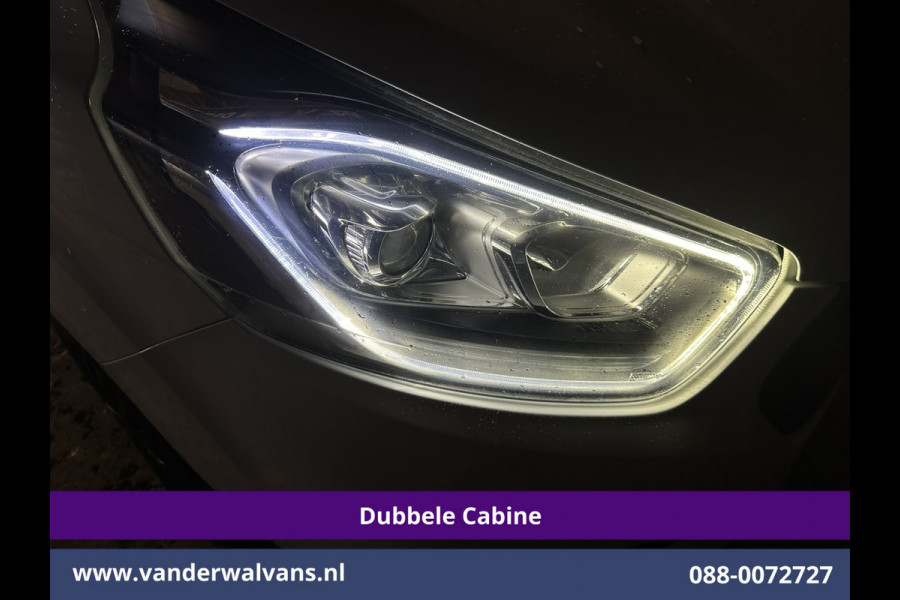 Ford Transit Custom 2.0 TDCI 131pk L2H1 Dubbele Cabine Euro6 inrichting Airco | 6-Zits | Navigatie | LED | Apple Carplay | Cruisecontrol Android Auto, Parkeersensoren, Achterklep, 2800kg trekvermogen