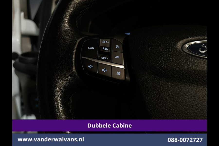 Ford Transit Custom 2.0 TDCI 131pk L2H1 Dubbele Cabine Euro6 inrichting Airco | 6-Zits | Navigatie | LED | Apple Carplay | Cruisecontrol Android Auto, Parkeersensoren, Achterklep, 2800kg trekvermogen