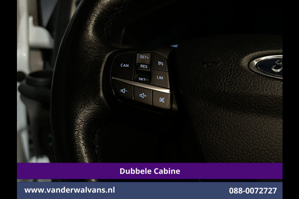 Ford Transit Custom 2.0 TDCI 131pk L2H1 Dubbele Cabine Euro6 inrichting Airco | 6-Zits | Navigatie | LED | Apple Carplay | Cruisecontrol Android Auto, Parkeersensoren, Achterklep, 2800kg trekvermogen