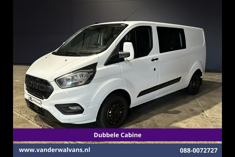 Ford Transit Custom 2.0 TDCI 131pk L2H1 Dubbele Cabine Euro6 inrichting Airco | 6-Zits | Navigatie | LED | Apple Carplay | Cruisecontrol Android Auto, Parkeersensoren, Achterklep, 2800kg trekvermogen