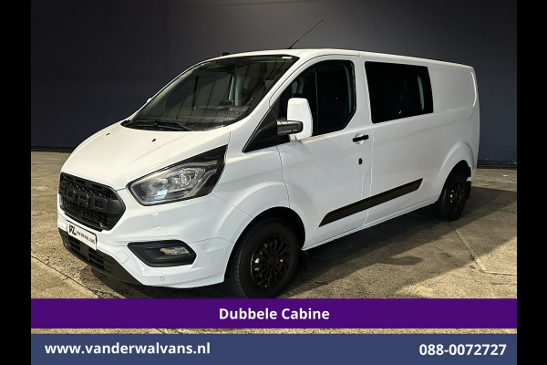 Ford Transit Custom 2.0 TDCI 131pk L2H1 Dubbele Cabine Euro6 inrichting Airco | 6-Zits | Navigatie | LED | Apple Carplay | Cruisecontrol Android Auto, Parkeersensoren, Achterklep, 2800kg trekvermogen
