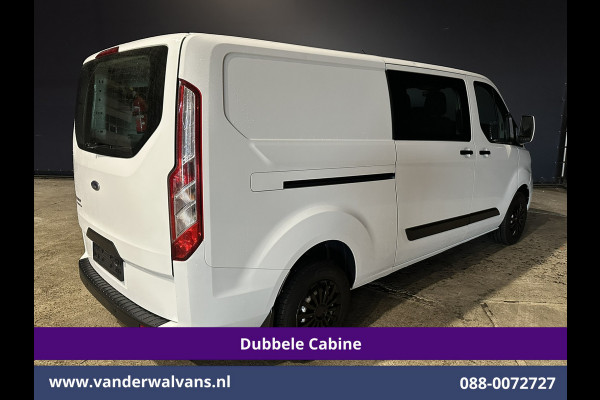 Ford Transit Custom 2.0 TDCI 131pk L2H1 Dubbele Cabine Euro6 inrichting Airco | 6-Zits | Navigatie | LED | Apple Carplay | Cruisecontrol Android Auto, Parkeersensoren, Achterklep, 2800kg trekvermogen