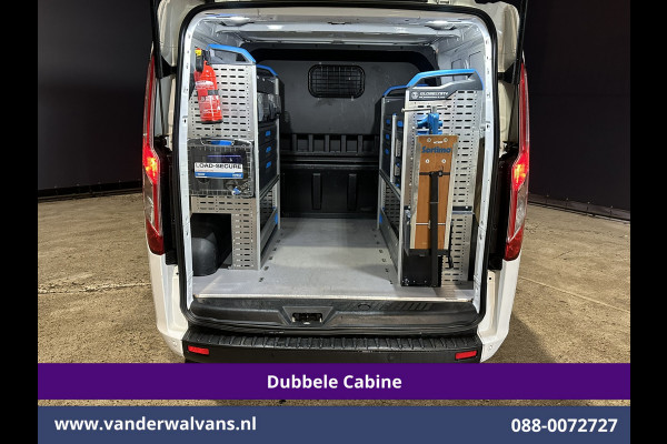 Ford Transit Custom 2.0 TDCI 131pk L2H1 Dubbele Cabine Euro6 inrichting Airco | 6-Zits | Navigatie | LED | Apple Carplay | Cruisecontrol Android Auto, Parkeersensoren, Achterklep, 2800kg trekvermogen