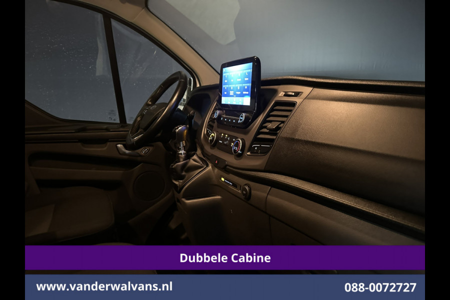 Ford Transit Custom 2.0 TDCI 131pk L2H1 Dubbele Cabine Euro6 inrichting Airco | 6-Zits | Navigatie | LED | Apple Carplay | Cruisecontrol Android Auto, Parkeersensoren, Achterklep, 2800kg trekvermogen