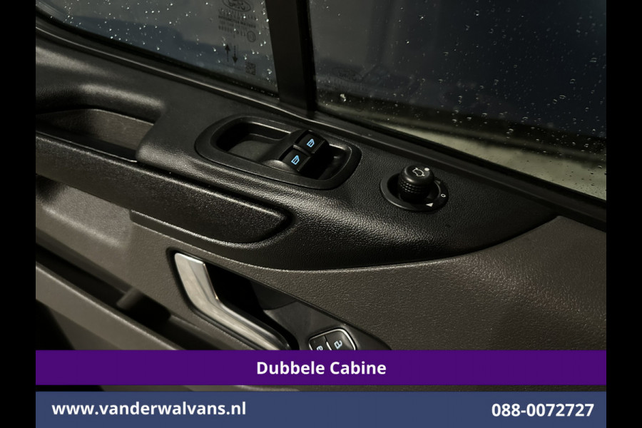 Ford Transit Custom 2.0 TDCI 131pk L2H1 Dubbele Cabine Euro6 inrichting Airco | 6-Zits | Navigatie | LED | Apple Carplay | Cruisecontrol Android Auto, Parkeersensoren, Achterklep, 2800kg trekvermogen