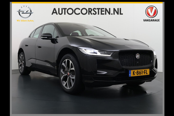 Jaguar I-PACE EV320pk SE 90kWh 3Fase ! Soh 90.5% AWD Leer Meridian™ Hifi Memory Navi Ecc 3D-Surround Camera Adaptive Cruise Business Pack Apple Carplay Android Auto Forward Vieuw+Detection+Guidance Stuur-verwarming Led Origineel Nederlandse Auto Nieuwprijs € 73.000,- Deze kan thuis wél met 11kw/uur laden