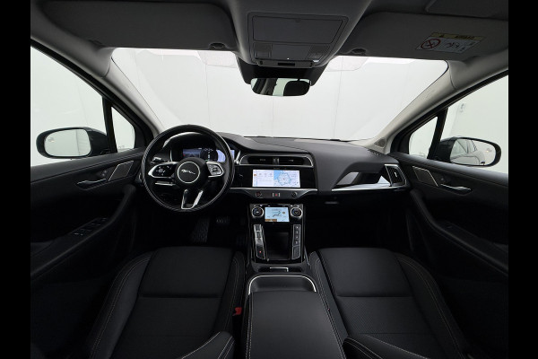 Jaguar I-PACE EV320pk SE 90kWh 3Fase ! Soh 90.5% AWD Leer Meridian™ Hifi Memory Navi Ecc 3D-Surround Camera Adaptive Cruise Business Pack Apple Carplay Android Auto Forward Vieuw+Detection+Guidance Stuur-verwarming Led Origineel Nederlandse Auto Nieuwprijs € 73.000,- Deze kan thuis wél met 11kw/uur laden