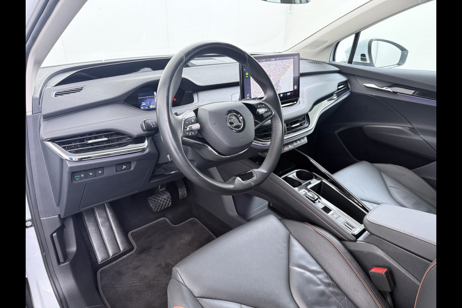 Škoda ENYAQ iV 80 Leer+Elek.Stoel+Memory Adap.Cruise Head-Up Display Assistentie Pakket Camera Navi Ecc Stuurverwarming Pdc SOH 88% Matrix-Led Lmv Apple Carplay Android Auto Keyless Rijstrooksensor Dodehoek detectie File Zeer compleet!
