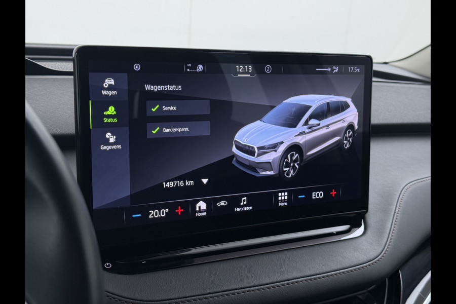 Škoda ENYAQ iV 80 Leer+Elek.Stoel+Memory Adap.Cruise Head-Up Display Assistentie Pakket Camera Navi Ecc Stuurverwarming Pdc SOH 88% Matrix-Led Lmv Apple Carplay Android Auto Keyless Rijstrooksensor Dodehoek detectie File Zeer compleet!