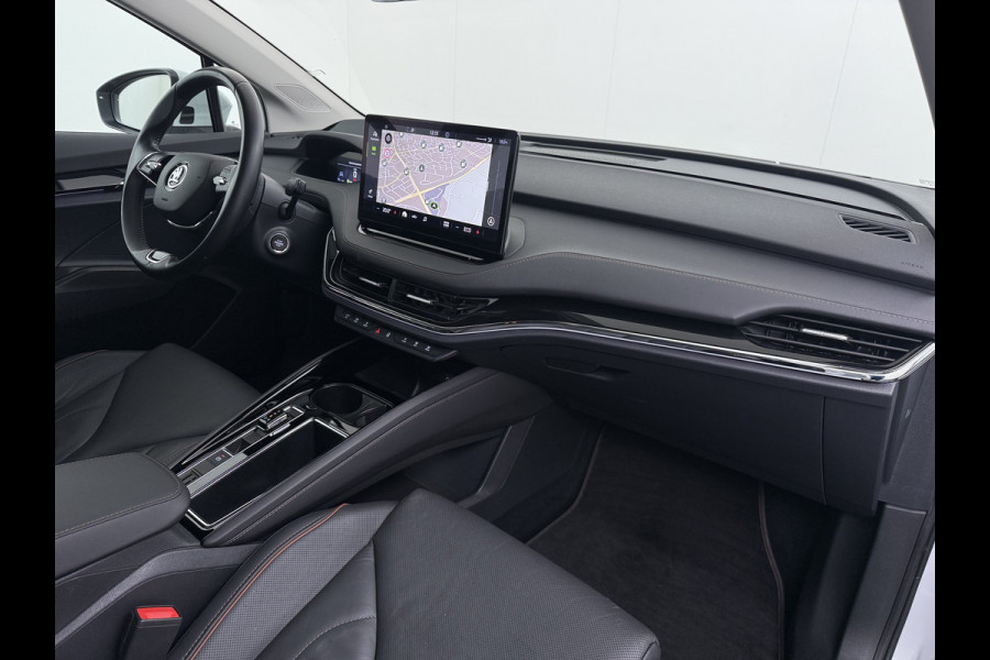 Škoda ENYAQ iV 80 Leer+Elek.Stoel+Memory Adap.Cruise Head-Up Display Assistentie Pakket Camera Navi Ecc Stuurverwarming Pdc SOH 88% Matrix-Led Lmv Apple Carplay Android Auto Keyless Rijstrooksensor Dodehoek detectie File Zeer compleet!