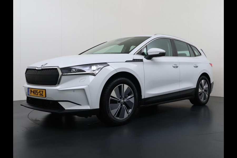 Škoda ENYAQ iV 80 Leer+Elek.Stoel+Memory Adap.Cruise Head-Up Display Assistentie Pakket Camera Navi Ecc Stuurverwarming Pdc SOH 88% Matrix-Led Lmv Apple Carplay Android Auto Keyless Rijstrooksensor Dodehoek detectie File Zeer compleet!