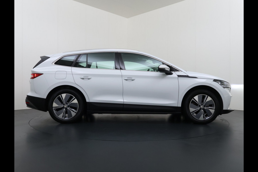 Škoda ENYAQ iV 80 Leer+Elek.Stoel+Memory Adap.Cruise Head-Up Display Assistentie Pakket Camera Navi Ecc Stuurverwarming Pdc SOH 88% Matrix-Led Lmv Apple Carplay Android Auto Keyless Rijstrooksensor Dodehoek detectie File Zeer compleet!