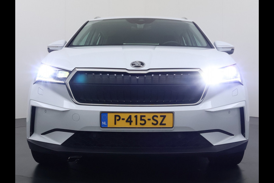 Škoda ENYAQ iV 80 Leer+Elek.Stoel+Memory Adap.Cruise Head-Up Display Assistentie Pakket Camera Navi Ecc Stuurverwarming Pdc SOH 88% Matrix-Led Lmv Apple Carplay Android Auto Keyless Rijstrooksensor Dodehoek detectie File Zeer compleet!