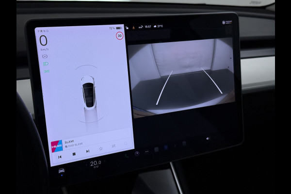 Tesla Model 3 RWD SR plus 325PK LFP SOH 91% Accu Ivory Lmv 18" AutoPilot Leder Panoramadak Adaptive-Cruise Camera's Elektr.-Stuur+Stoelen+Spie Navi LED DAB Voorverwarmen Keyless One-Pedal-Drive 1e Eigenaar Origineel Nederlandse Auto