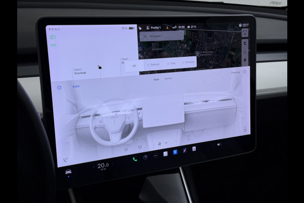 Tesla Model 3 RWD SR plus 325PK LFP SOH 91% Accu Ivory Lmv 18" AutoPilot Leder Panoramadak Adaptive-Cruise Camera's Elektr.-Stuur+Stoelen+Spie Navi LED DAB Voorverwarmen Keyless One-Pedal-Drive 1e Eigenaar Origineel Nederlandse Auto