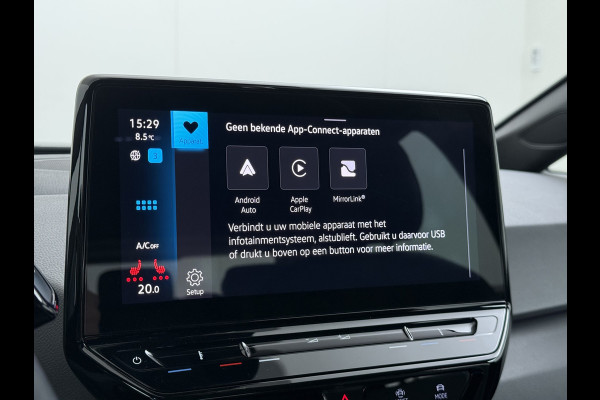 Volkswagen ID.3 Pro 58kWh Apple Carplay Android Adap.Cruise App-Connect SOH 92% Navi Ecc Pdc-a+v Voorklimatisering Stoelverwarming Bordherkenning Lane-Assist Lmv Led Rijstrooksensor Origineel Nederlandse Auto 1e eigenaar