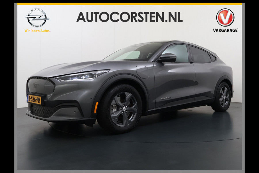Ford Mustang Mach-E **Gereserveerd** Extended RWD 98 kWh SOH 94% 294pk Pano-Dak Leer+8-weg-Elektr+Verwarmd+Geheugen 360-Camera Bang&Olufsen-H Keyless Smartphone-key Dual-Ecc Ford-pass-Connect/Entry Speed-Assist Active-Breaking Blind-Spot-warning Driver-Alerd AB+  LMv LED-Lamp-v+a € 59.000 nieuw Orig.Nederlandse Auto 1e Eigenaar WLTP 610km