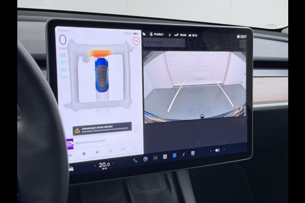 Tesla Model Y Long Range AWD 514pk SOH 92% Trekhaak Warmtepomp Leder Panoramadak Matrix-LED Autopilot Elektr.Stuur+Stoel+Verwarmd Navi Ecc Pre Camera's Elektr.AchterKlep Parkeer Assistent Sentry-Mode Privacyglas Bluetooth Dodehoek detector Connected services 1e Eigenaar 1.600KG Trekgewicht Fabrieksgarantie tot 27-6-2027 Garantie op Accu en Motoren 27-6-2031/192.000km
