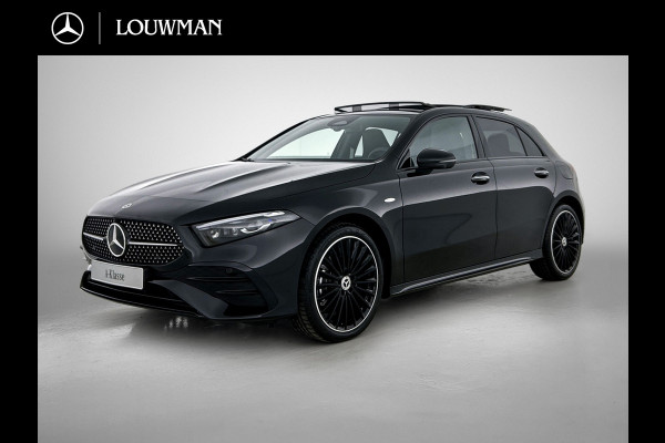 Mercedes-Benz A-Klasse 250 e Business Solution AMG | AMG Line Plus pakket | Nightpakket | 19 inch AMG velgen | Smartphone-integratie | Panoramaschuifdak | Head-up display | 360°-camera | Augmented Reality navigatie |