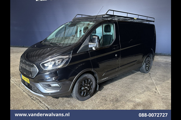 Ford Transit Custom 2.0 TDCI 131pk L2H1 Trail Edition Euro6 Airco | Imperiaal | Camera | Navigatie | 2800kg Trekhaak | LED Apple Carplay, Cruisecontrol, Stoelverwarming, Verwarmde voorruit, Leder, LM velgen, Parkeersensoren, Bijrijdersbank