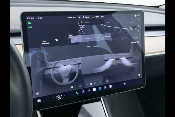Tesla Model 3 Long Range AWD 75kWh Facelift Warmtepomp Lmv 19" AutoPilot Leder Panoramadak Adaptive-Cruise Camera's Elektr.-Stuur+Stoelen+Spie Navi LED DAB Voorverwarmen interieur Keyless One-Pedal-Drive 4WD SOH 87% Origineel Nederlandse Auto Fabrieksgarantie op Accu en Motor tot 27-09-2027/192.00km