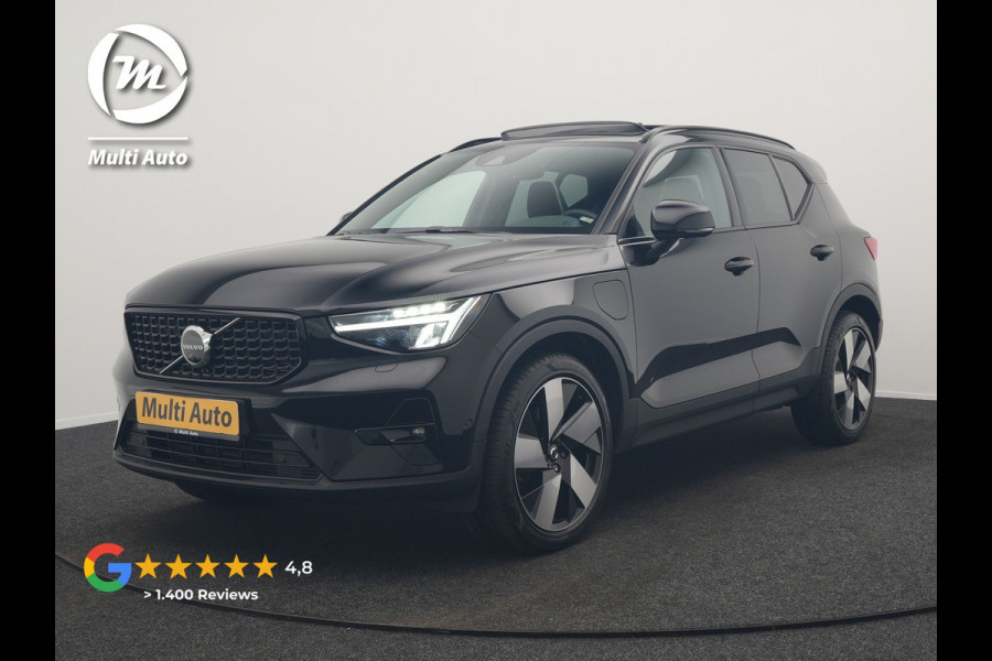 Volvo XC40 T5 Plug-in hybrid Ultimate Dark 262pk Dealer O.H PHEV | Panodak | Trekhaak af Fabriek | Adaptive Cruise | Alcantara Sportstoelen Memory | 360 Camera | Keyless | BLIS | 20"L.M | Pilot Assist | Apple Carplay |