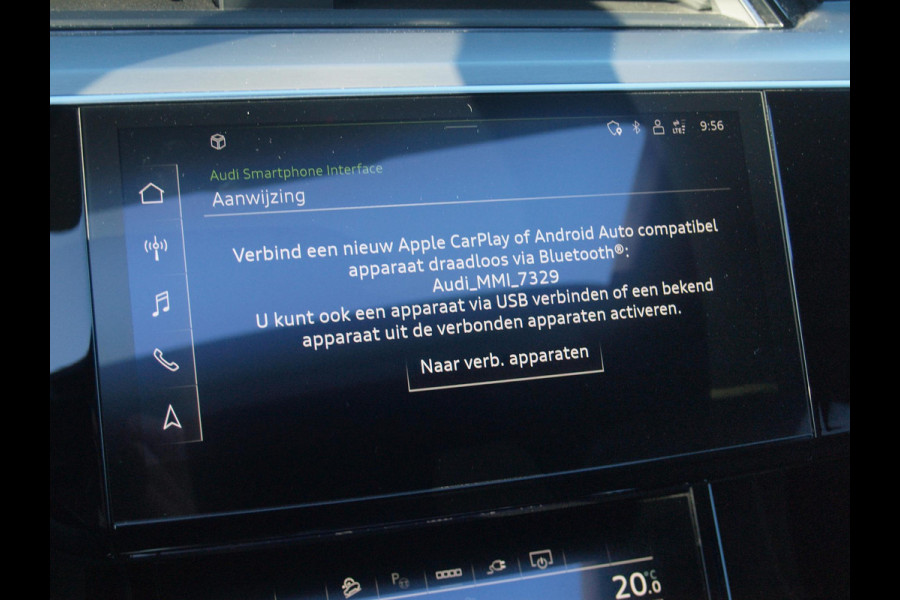 Audi e-tron 55 quattro S edition 95 kWh | SOH 95% | S-Line | Panoramadak | Trekhaak | Apple Carplay | Cruise Control | Parkeersensoren |