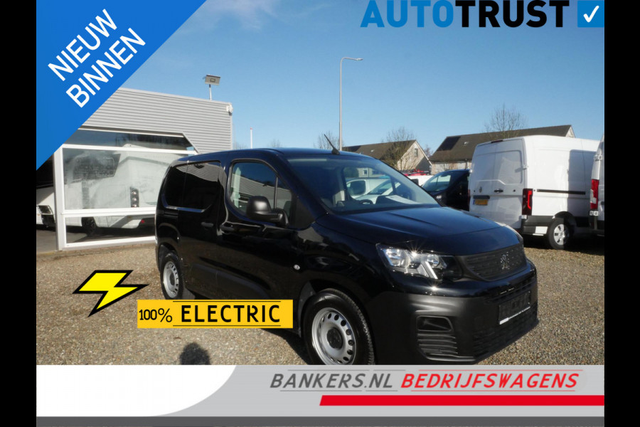 Peugeot e-Partner Premium 50 kWh, 136KW, L1, Airco, Accu 100% 2 x Schuifdeur, Auto verkeerd in nieuwstaat
