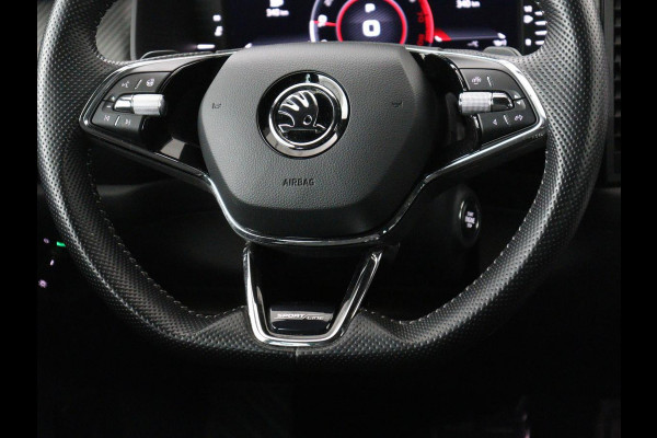 Škoda Kodiaq 1.5 TSI Sportline | Panoramadak | Stoelverwarming | Leder/Alcantara | Camera | Carplay | Sfeerverlichting | Virtual Cockpit | Canton Sound | Navigatie | Keyless | 20'' | Memory | Full LED