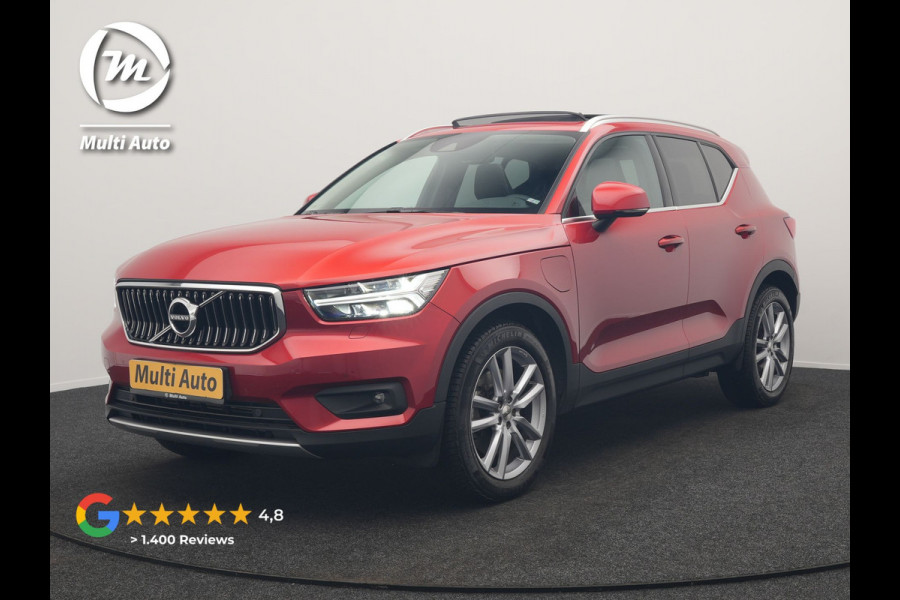 Volvo XC40 T5 Recharge Inscription Plug In Hybrid 262pk Dealer O.H PHEV | Trekhaak af Fabriek | Panodak | Adaptive Cruise | Lederen Sportstoelen Verwarmd | 19"L.M | Camera | Keyless | Apple Carplay |