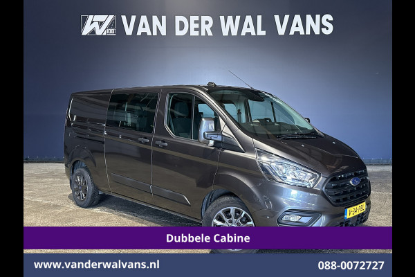 Ford Transit Custom 2.0 TDCI 170pk Automaat L2H1 Dubbele Cabine Euro6 Airco | 5-Zits | LED | Cruisecontrol Stoelverwarming, Verwarmde voorruit, LM velgen, Trekhaak, Parkeersensoren
