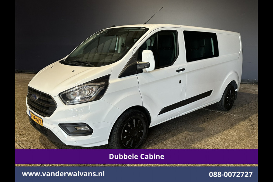 Ford Transit Custom 2.0 TDCI 130pk L2H1 Dubbele Cabine Euro6 Airco | 6-Zits | Camera | Navigatie | LED | Apple Carplay Android Auto, Cruisecontrol, Stoelverwarming, Verwarmde voorruit, Parkeersensoren, Achterklep