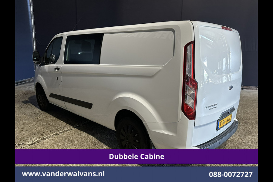 Ford Transit Custom 2.0 TDCI 130pk L2H1 Dubbele Cabine Euro6 Airco | 6-Zits | Camera | Navigatie | LED | Apple Carplay Android Auto, Cruisecontrol, Stoelverwarming, Verwarmde voorruit, Parkeersensoren, Achterklep